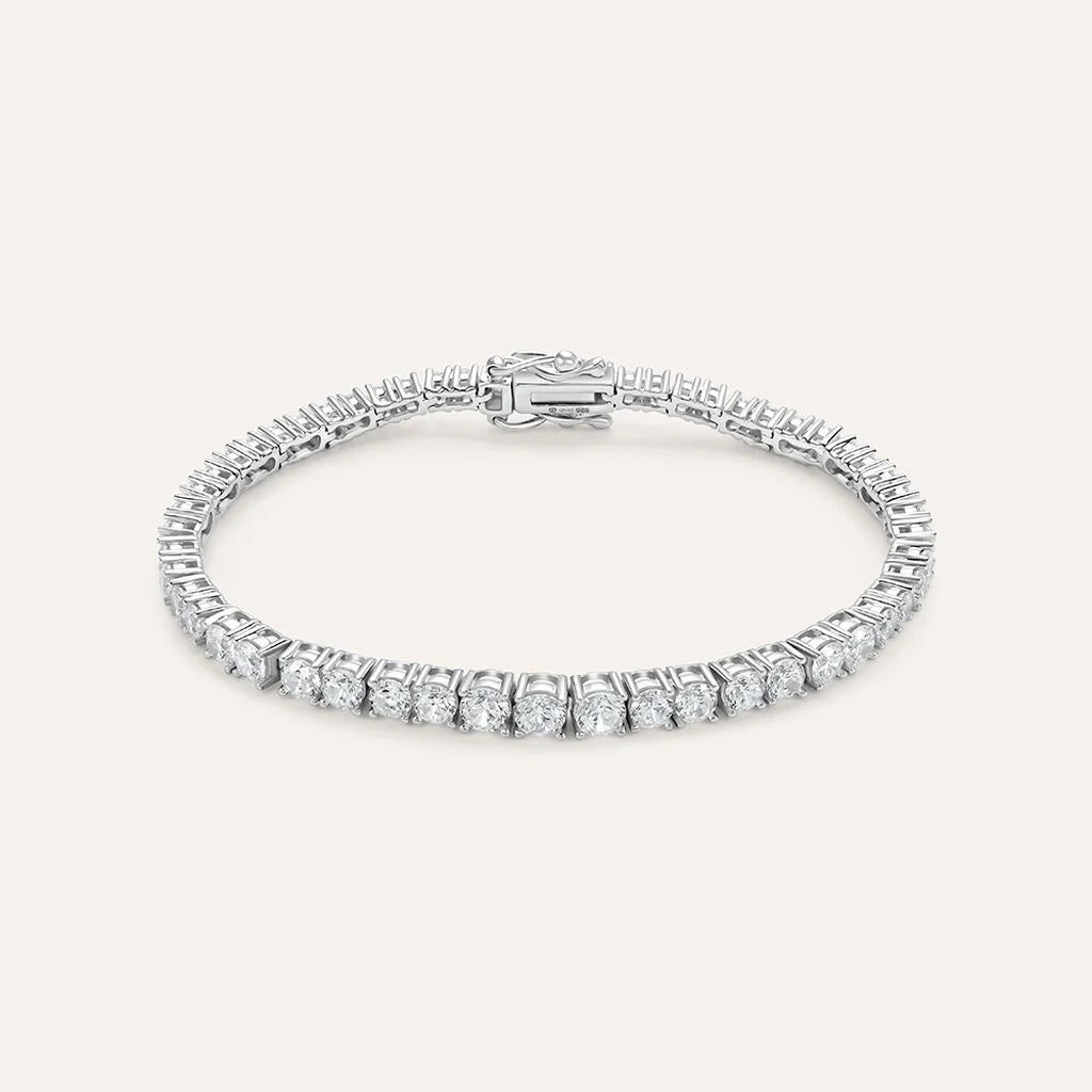 Bracciale Tennis Silver Elegance Argento Rodiato Cubic Zirconia